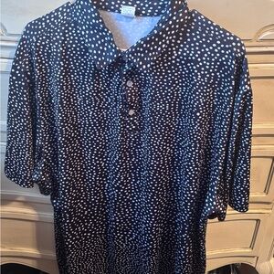 DRIFTWOOD black and White Polka Dot Button Down Shirt